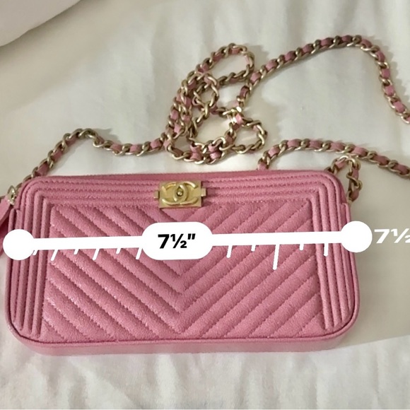 Authentic CHANEL WOC – Rose Pink Caviar w/ Phone Slot - Picture 10 of 16